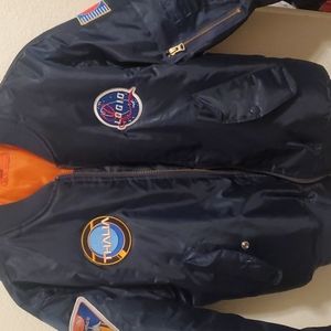 Mens medium Logic bomber jacket